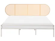 Bett mit Lattenrost Polyrattan BOULIN 180 x 200 cm Beige_1116830