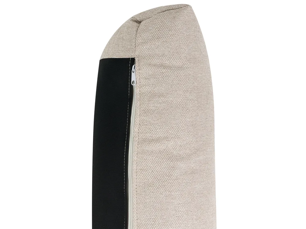 Ecksofa 4-Sitzer SIGGARD Stoff Hellbeige linksseitig_944896