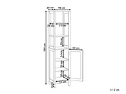 Badezimmerschrank ALAMOS 40 cm Weiß_959153