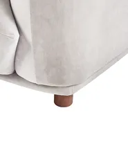 Sessel LUVOS Samtstoff Taupe_970299