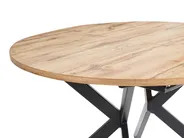 Extending Dining Table CARLEA Light Brown 120/160 cm 120 cm_975590