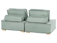 Modulsofa 2-Sitzer TIBRO Stoff Hellgrün_1057749