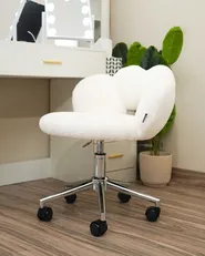Desk Chair WHIZZY Boucle White_1092070