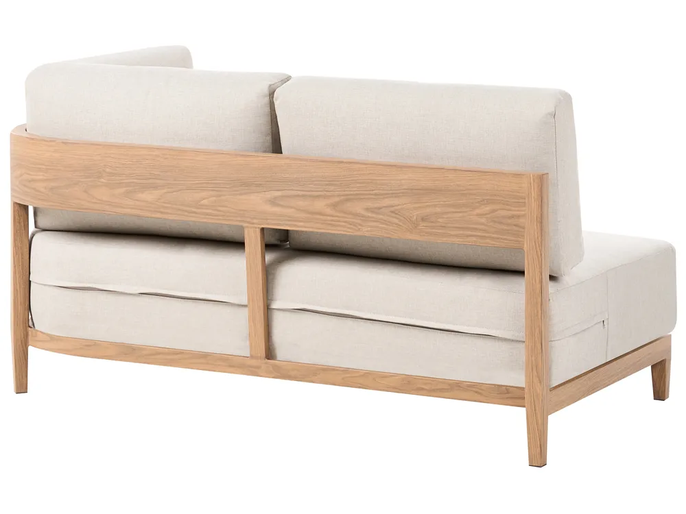 Gartensofa mit Tisch 2-Sitzer SAMPIERI Metall Hellbraun_1007010