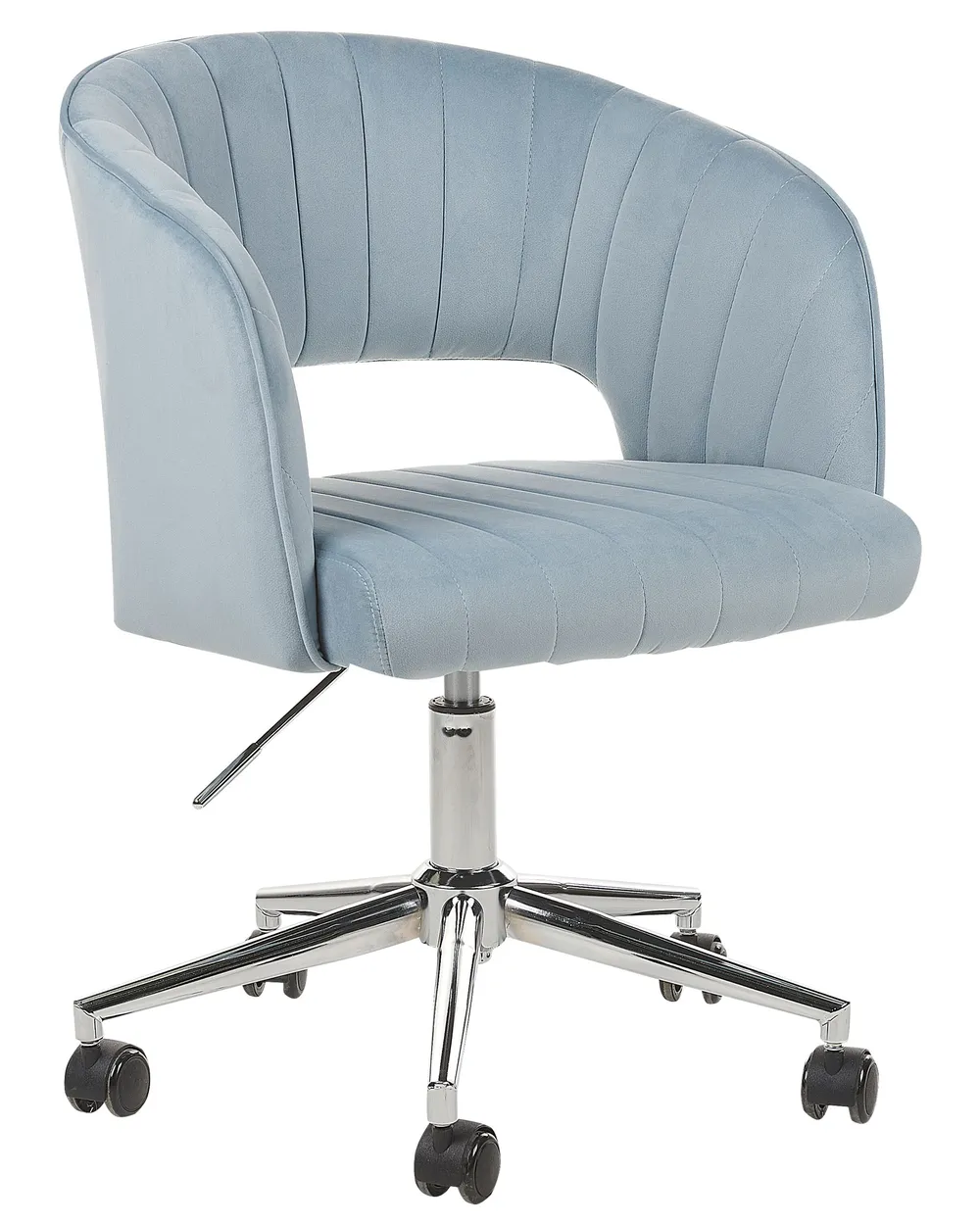 Desk Chair KATONAH Velvet Light Blue