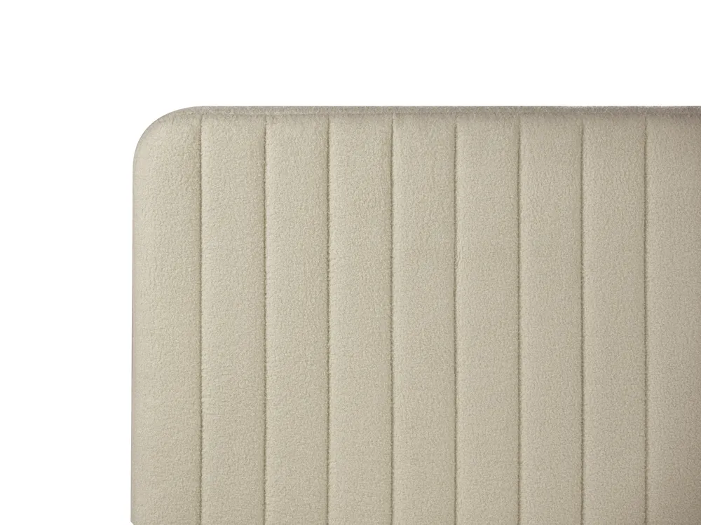 Bett mit Lattenrost Bouclé LUNAN 180 x 200 cm Beige_960731