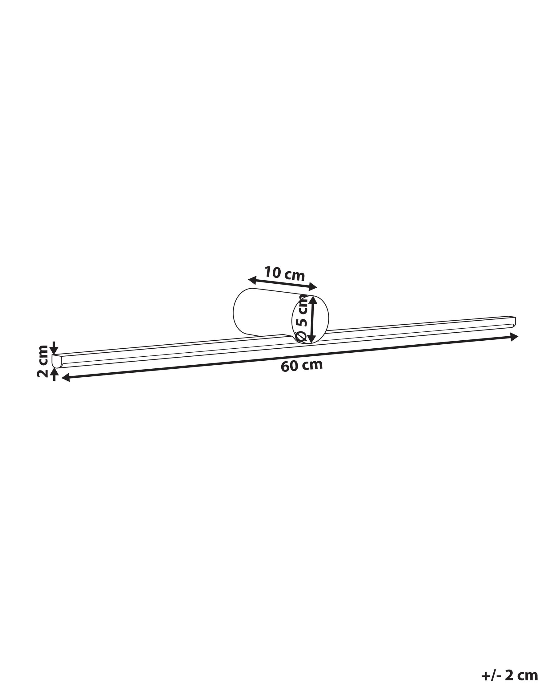 Picture and Mirror LED Light GABAS Metal Black_1010152