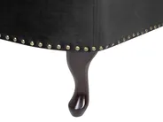 Rechtsseitige Chaiselongue NIMES Samtstoff Schwarz_712539