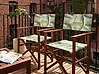 Set of 2 Garden Chair Replacement Fabrics CINE Light Green