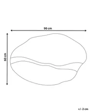 Wandspiegel POIVRES 90 cm 60 cm Goud_915579