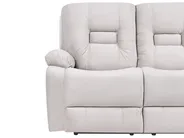 Sofa elektrisch verstellbar 2-Sitzer BERGEN mit USB-Anschluss Samtstoff Hellbeige_1064791