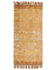Teppich HANLI Orange 80 x 150 cm Viskose_836937