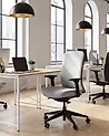 Bürostuhl KAMILON Stoff Hellgrau