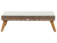 Lounge Set mit Tisch 5-Sitzer VITTORIA XL Polyrattan Olivgrün_928565