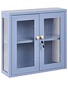 Wandschrank HARLYN 60 cm Metall Blau