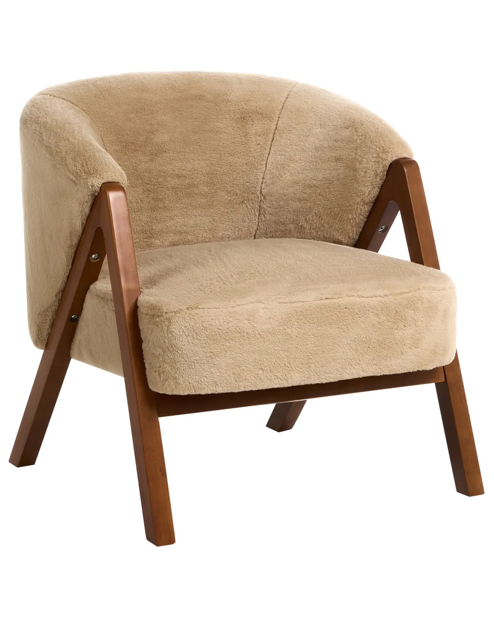 Armchair SKEI Faux Fur Beige_1107278