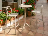 Garten Bartisch LEGRENA 60 cm 60 cm Beige_1042924
