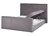 Boxspringbett mit Stauraum ARISTOCRAT Stoff Taupe 160 x 200 cm