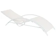Sonnenliege GAETA mit Relaxfunktion Metall Beige_835726