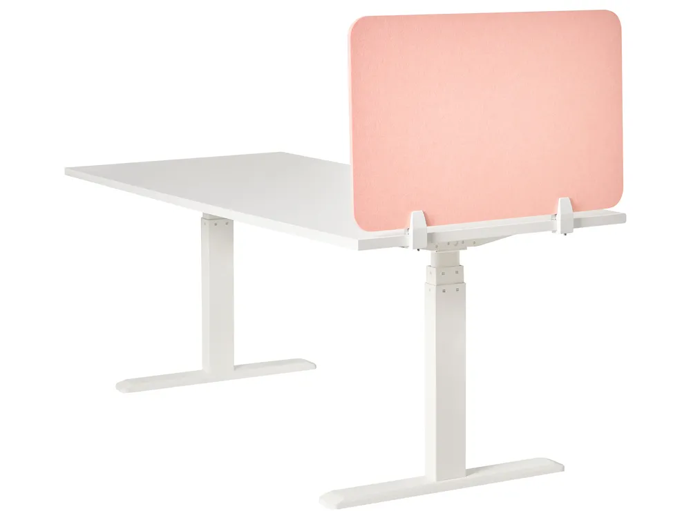Desk Screen SPLIT 80 x 50 cm Peach Pink_1050620