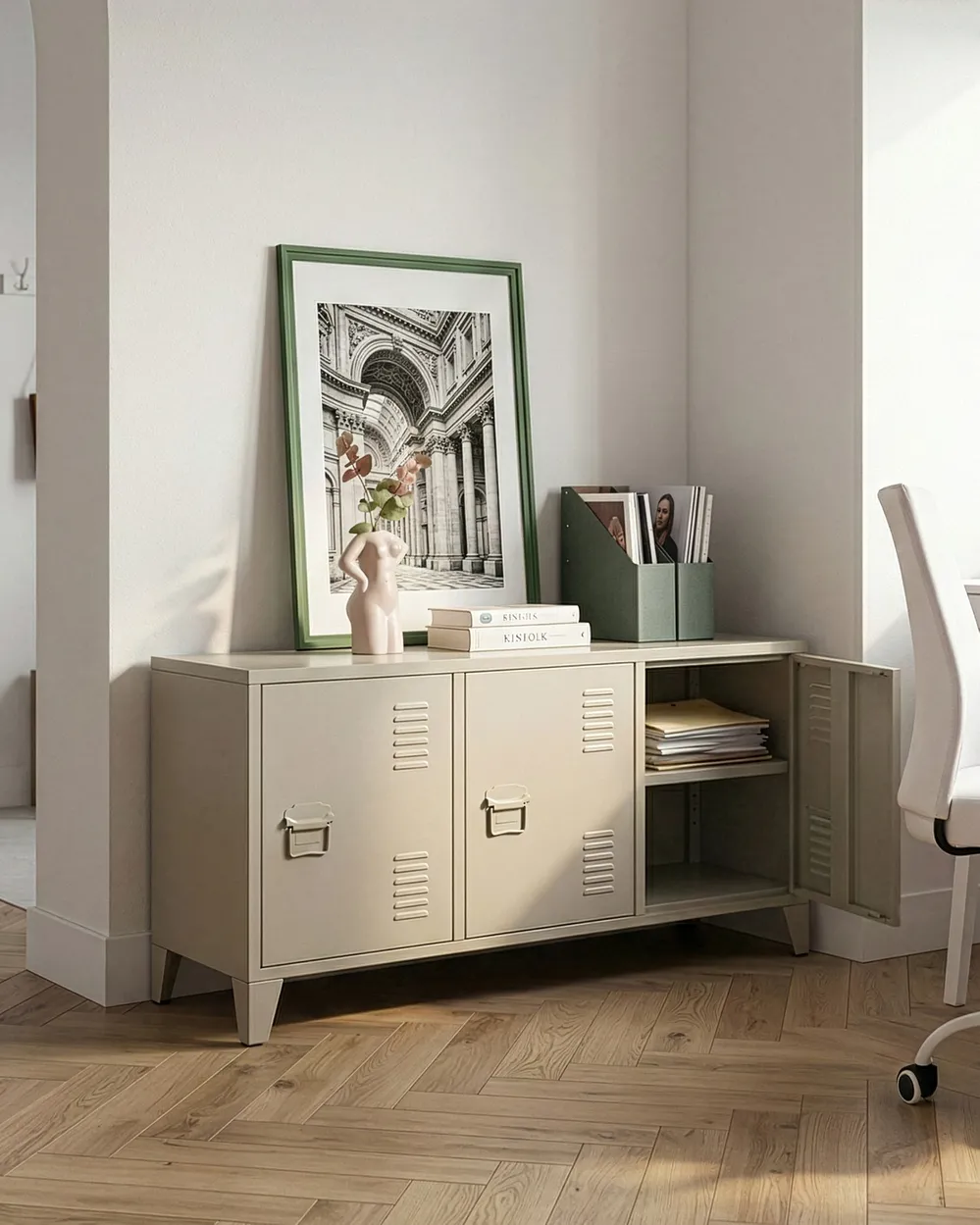 Büroschrank CARDIFF Metall Hellbeige_1049500