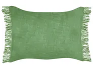 Set of 2 Decorative Cushions MABA 50 x 35 cm Cotton Green Solid_940248