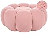 Pouf BEAUFORT Bouclé Rosa
