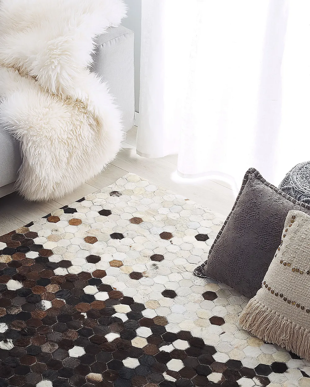 Rug EYIM Brown 140 x 200 cm Leather_1178462