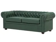Sofa 3-Sitzer CHESTERFIELD Kunstleder Grün_696529