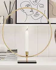 Kerzenständer SERAM 45 cm Metall Gold_1177822