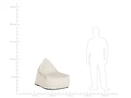 Navlaka za vreću za sjedenje DROP 63 cm 75 cm svijetlosivi_1169010