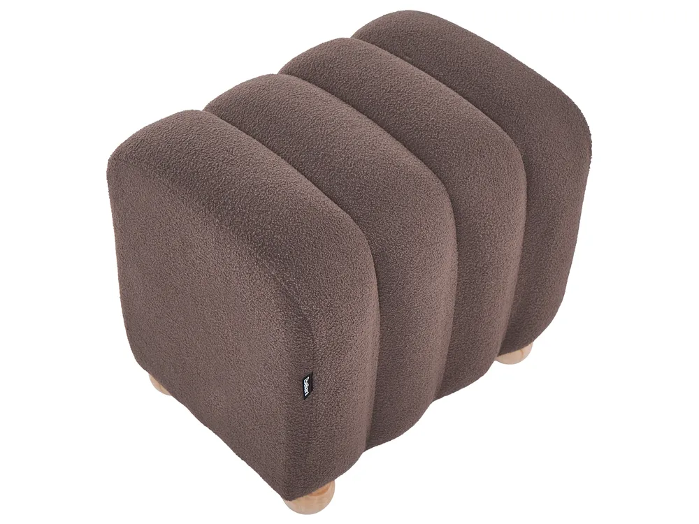 Pouf IDYLLWILD Bouclé Braun_1066903