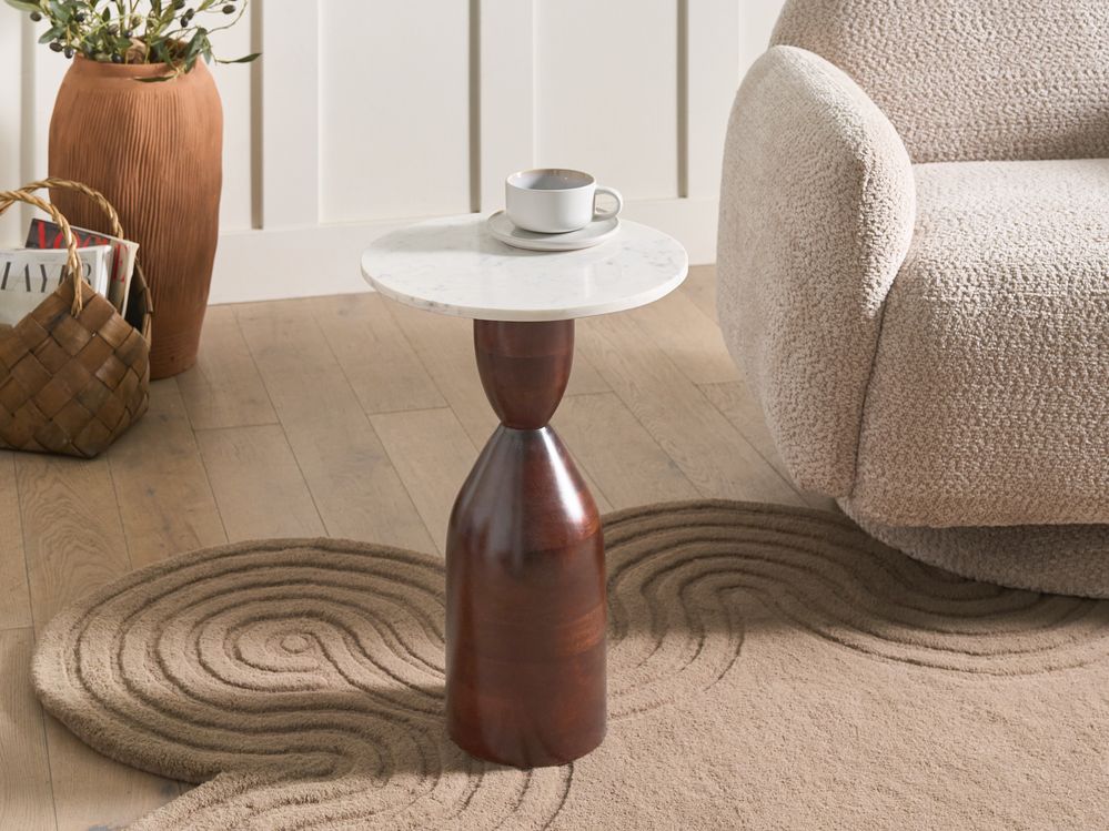 Side Table WALLULA Mango Wood Brown