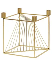 Kerzenständer MINDORO 23 cm Metall Gold_776598