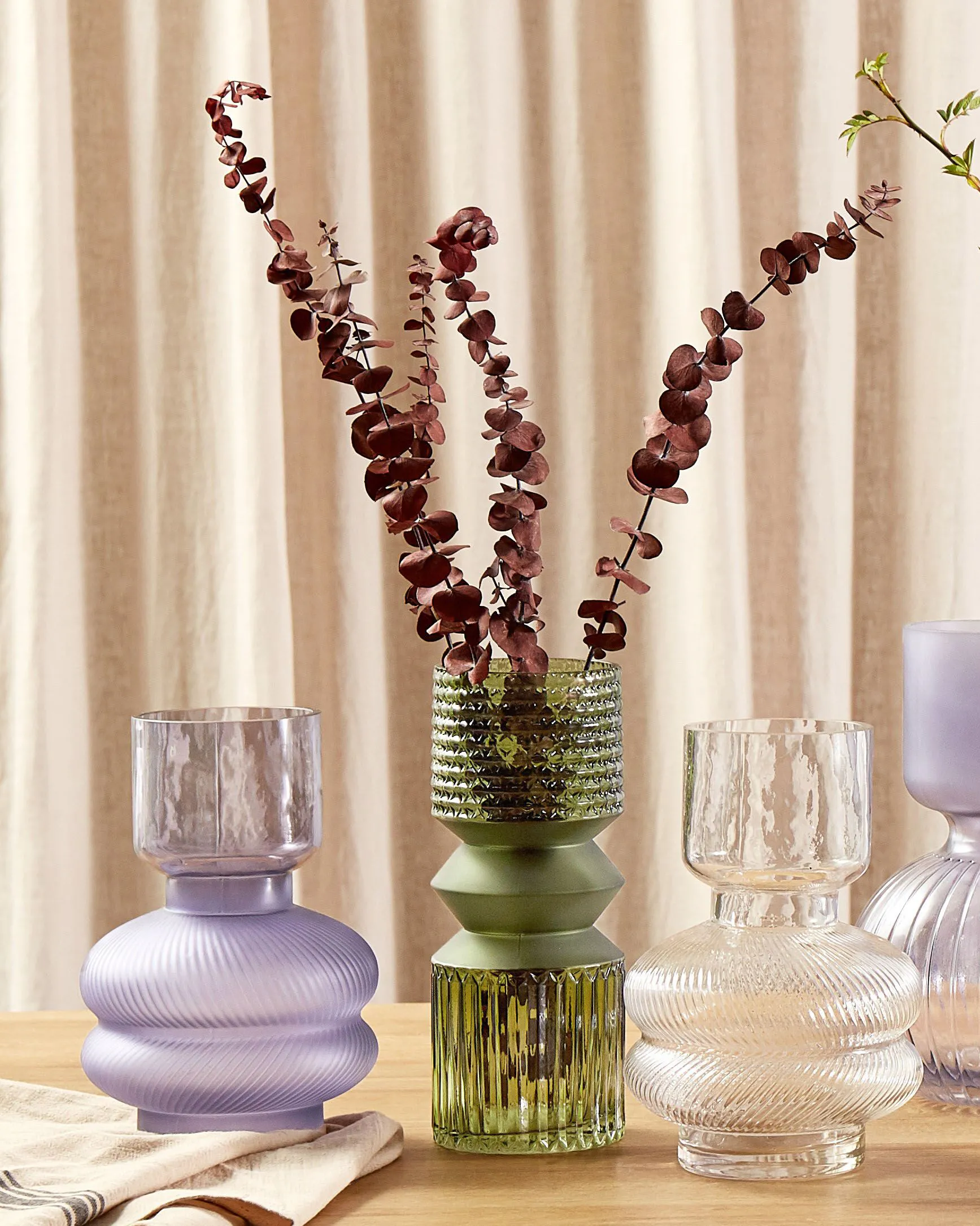 Blumenvase RODIA 24 cm Glas Violett_838061