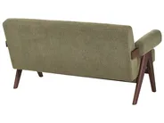 Sofa Set TAMRE Bouclé Grün / Dunkelbraun_985320
