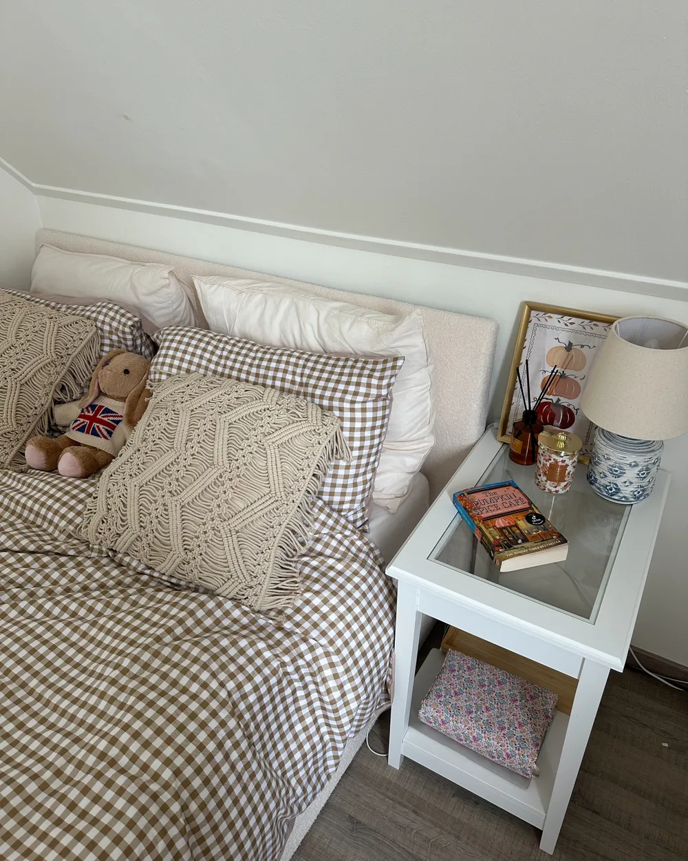 Set of 2 Decorative Cushions KIRIKKALE 45 x 45 cm Cotton Light Beige Geometric Pattern_1022455
