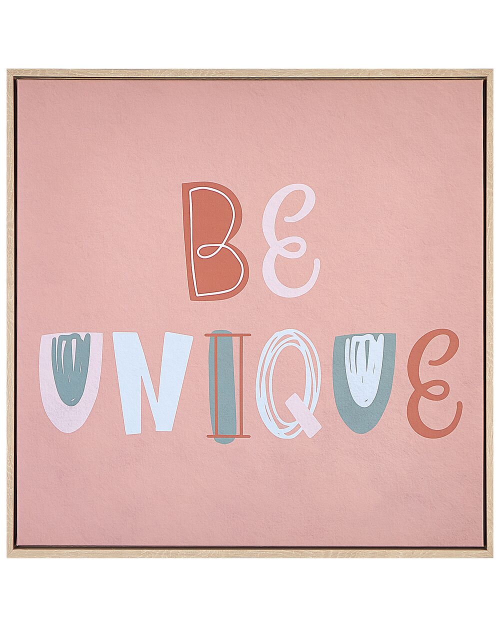 Schilderij TAURISANO 63 x 63 cm Kids motief Roze