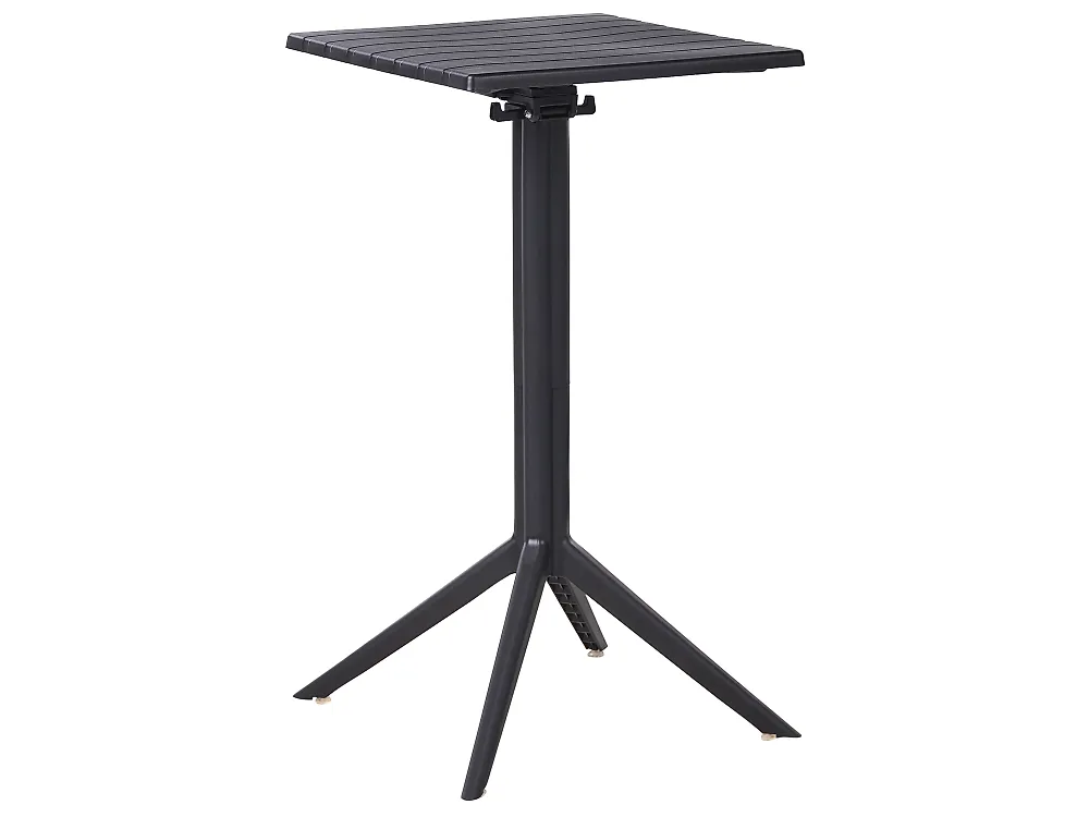 Garten Bartisch klappbar LEMNOS 60 cm 60 cm Schwarz