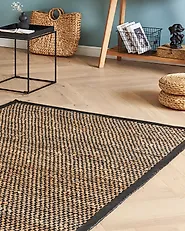 Rug GERCE Black 140 x 200 cm Jute_1178758