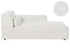 Linksseitige Chaiselongue HELLNAR Bouclé Cremeweiß