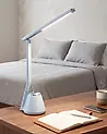 LED Schreibtischlampe DENEB mit Dimmer Hellblau