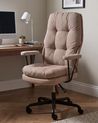 Office Chair MELOCUSH Fabric Brown