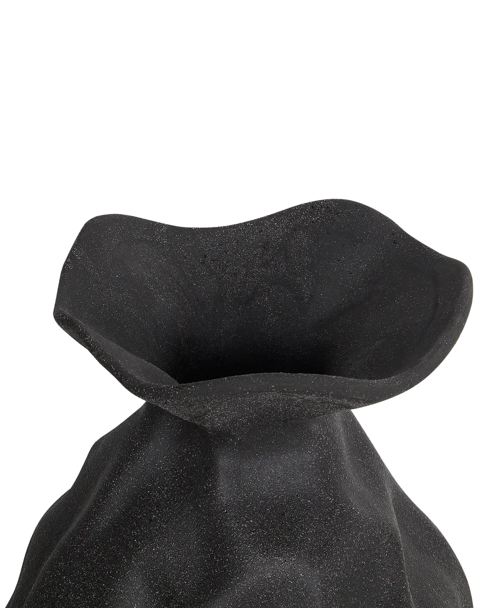Flower Vase COONTAIL 31 cm Stoneware Black_935258