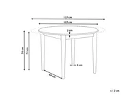 Ausziehbarer Esstisch ECHO Dunkle Eiche 107/137 cm 107 cm_1017316