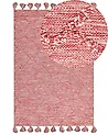 Teppich NIGDE Rot 160 x 230 cm Baumwolle