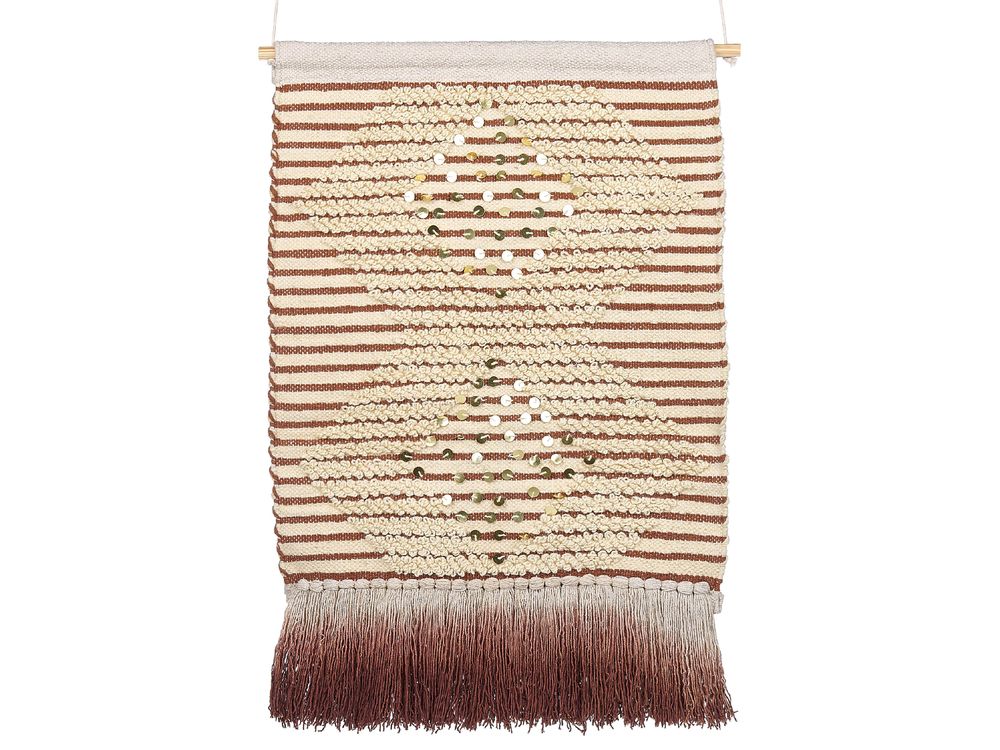 Fabric Wall Hanging SABO 75 cm Cotton Beige
