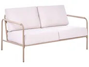 Gartensofa Set 7-Sitzer NUXIS mit Tischen Metall Hellbeige_1083053