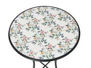 Outdoor Bistrotisch COLLIO 60 cm 60 cm Metall Schwarz_1066054