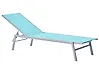 Sonnenliege NOLI mit Relaxfunktion Metall Blau